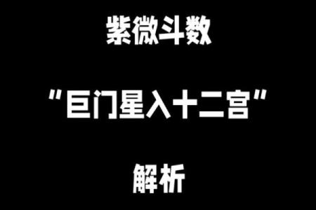 巨门在子女宫，紫微斗数巨门星在子女宫