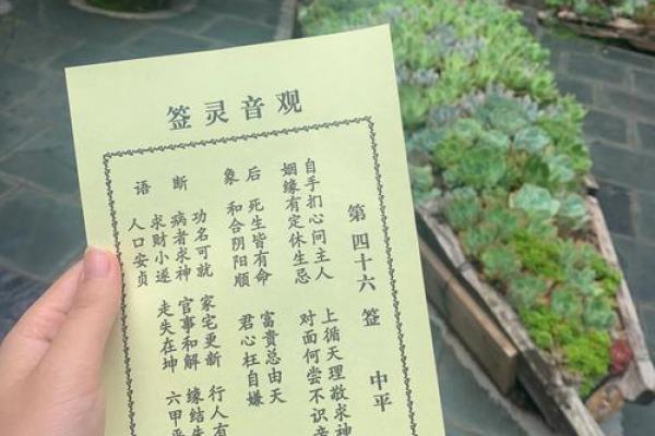 观音灵签抽签解签62签