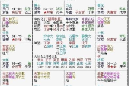 紫薇斗数看行运