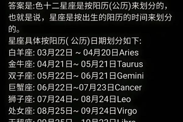 星座是按阳历还是阴历来划分你懂吗