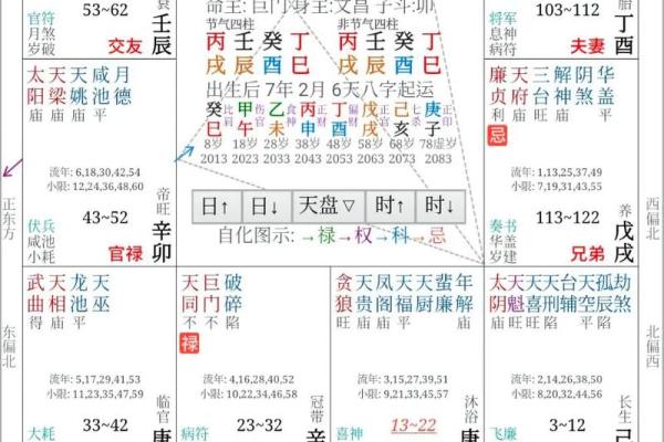 紫薇斗数官禄宫天府