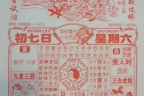 2024年1月7日老黄历，吉日查询