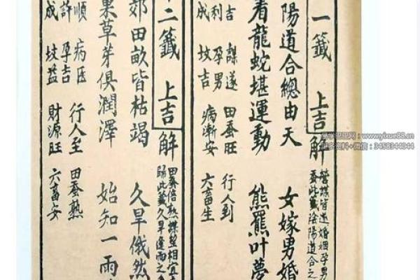 解观昔灵签15签