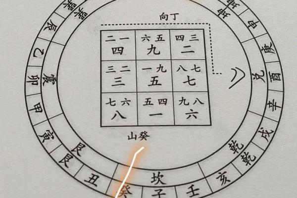 癸丁兼子午吉凶方位图
