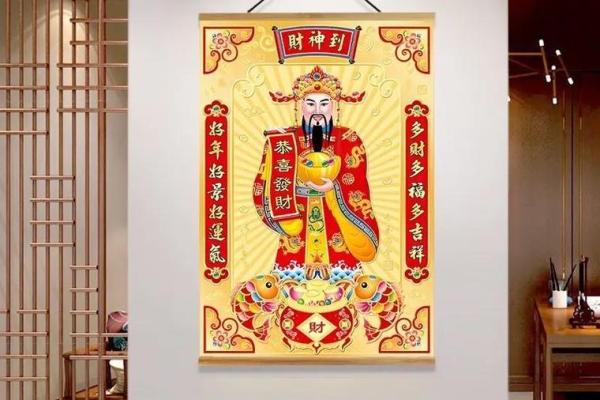 家中文财神摆放位置图片，家中文财神爷的摆放位置？