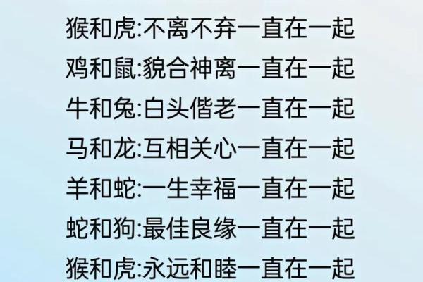 生肖男女配对大全，花果学说详解