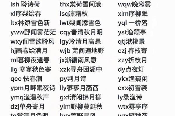 八字取网名