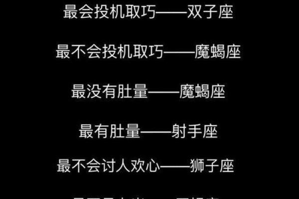 12星座性格特点分析 准的吓人