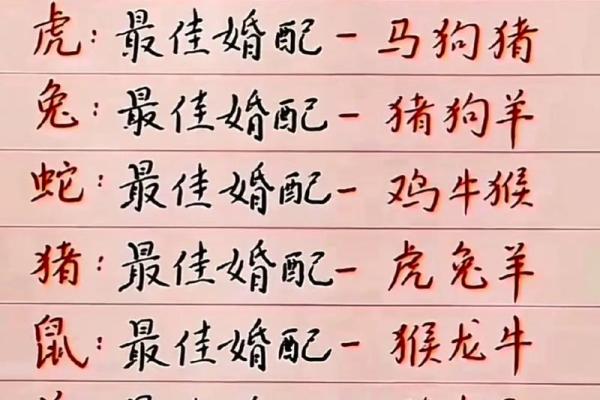 1996年属什么生肖配对 属相婚配表解析
