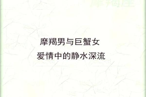 巨蟹座女和摩羯配对好吗