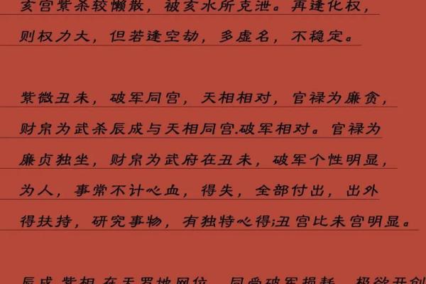 紫微斗数术语解释之：对星