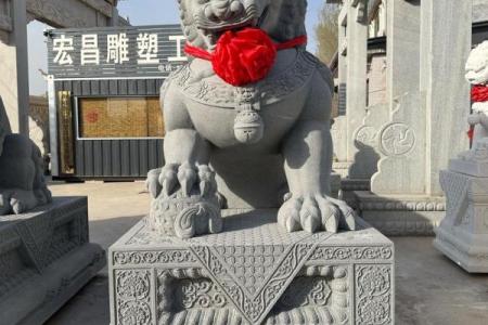 商业风水引财气，石狮子的讲究
