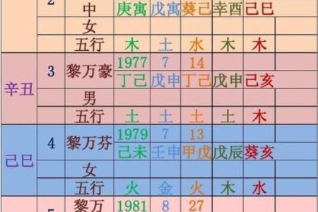 生辰八字五行分析