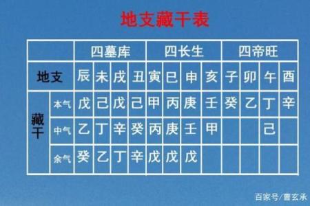 四柱八字预测算命时地支藏干对命局怎么作用