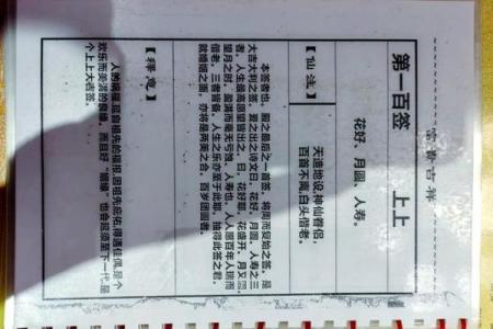 月老姻缘卦 月老姻缘灵签100解签？